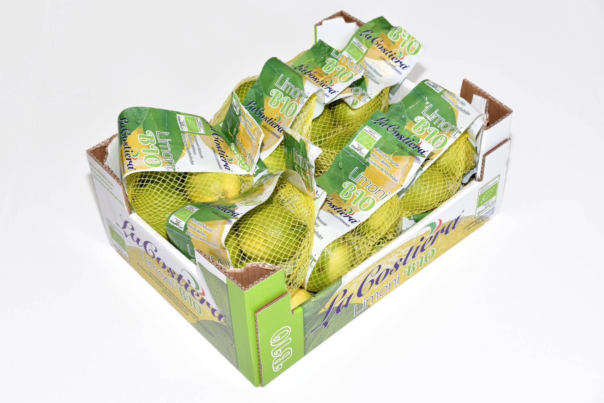 Limone Bio in retina calibro 4/5 categoria 2° 6Kg