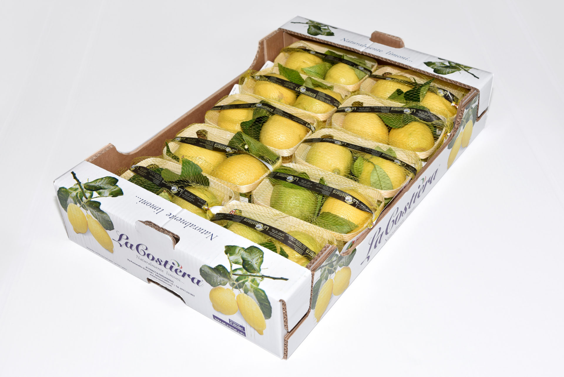 Lemon Primo Fiore Leaf Caliber 3 Category 1 5Kg La Costiera Limoni