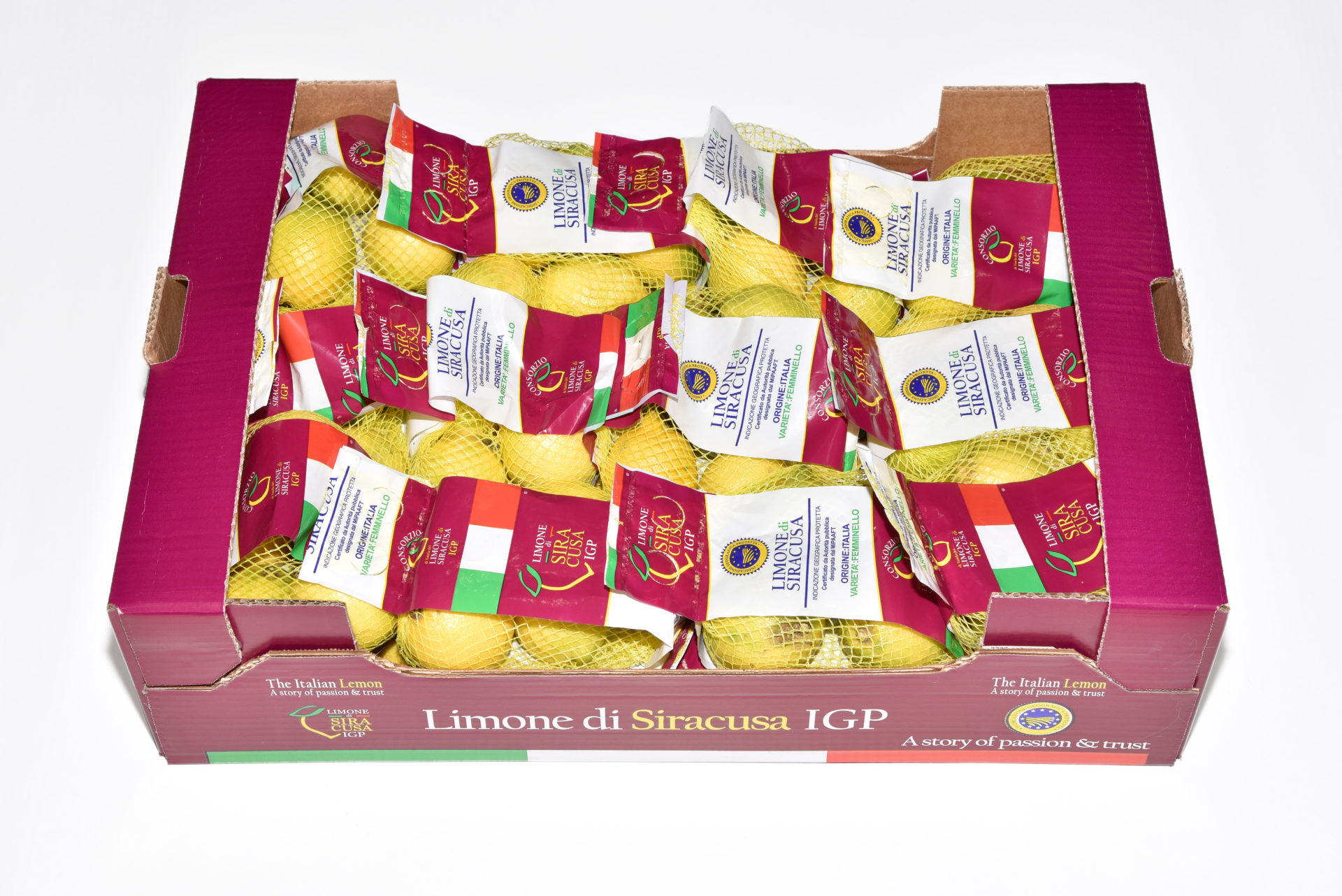 Siracusa Lemon PGI caliber 3/4 1st category 12Kg